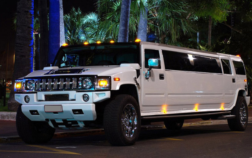 Coalville White Hummer Limo